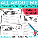 End of Year Spanish Activities All About Me Review Workshe