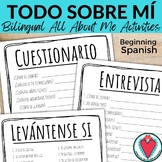 All About Me Spanish - Get to Know You Activities in Spani