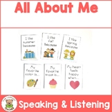All About Me Speaking & Listening Activity printable & digital