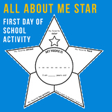 All About Me Star - First Day of School Activity | Back to