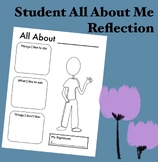 All About Me - Student Self Reflection