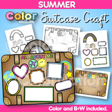All About Me Suitcase Summer Craft Back to School Writing 
