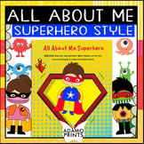 All About Me Superhero Get to Know Me Fun Back to School Activity