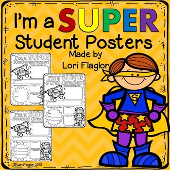 Preview of All About Me- Superhero Posters-Back to School