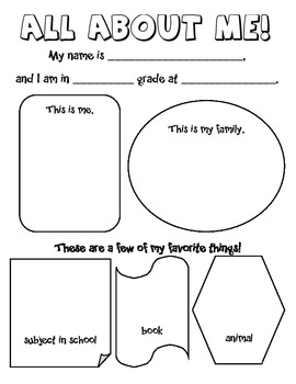 All About Me Survey for Elementary Students by This Little Reader