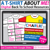 All About Me T Shirt Digital Art Activity | Google Classroom™