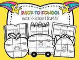 All About Me Template - Back to School