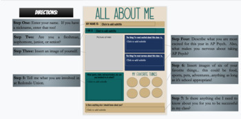 All About Me Template (Google Slides) by Ashleigh Rose TPT