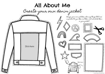 All About Me Templates - Create your own denim jacket! | TPT