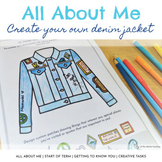 All About Me Templates - Create your own denim jacket!