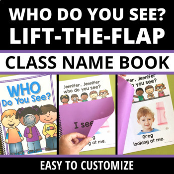 Preview of Editable All About Me Book - Class Book & Name Book - Preschool & Kindergarten