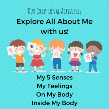 Preview of All About Me Themed Lesson Plans for Special Needs, Special Education, One Month