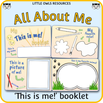 All About Me - 'This is Me!' Booklet by Little Owls Resources | TPT