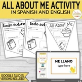 All About Me Todo Sobre Mi Spanish and English Google Slid