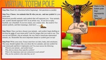 Preview of All About Me Totem Pole/ Back to School/Bitmoji Classroom Template