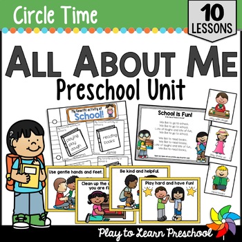 Preview of All About Me Unit | Lesson Plans - Activities for Preschool Pre-K