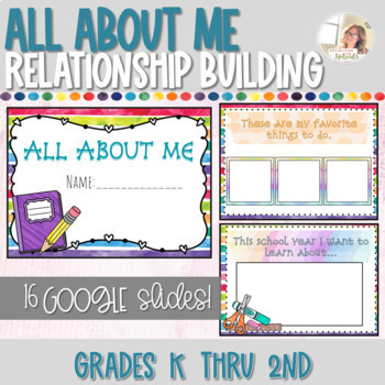 Preview of All About Me Virtual Activity | Back to School | Building Community 
