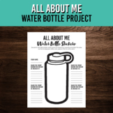 All About Me Waterbottle Stickers Art Project | Back to Sc
