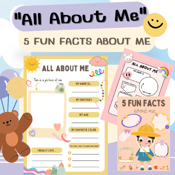 All About Me : Worksheet by Chocorich | TPT