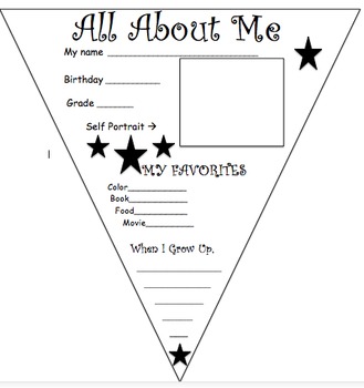 Preview of All About Me Worksheet