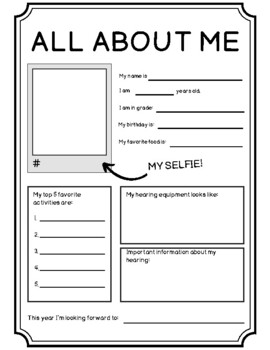 All About Me Worksheet by DHH on the Go | TPT