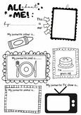 All About Me ! Worksheet