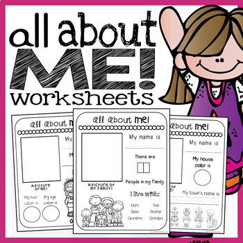 Preview of All About Me Worksheets