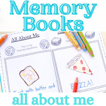 Preview of All About Me Kindergarten Memory Book | End of Year Activity Worksheets | Full