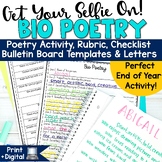Bio Poem Writing Template End of the Year Bulletin Board Project