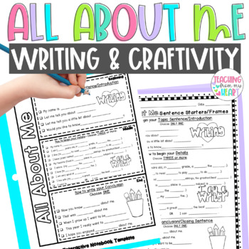 Preview of All About Me Writing & Craft, Biography Writing, DIGITAL & Print