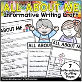 All About Me Writing Craft - Get to Know Me Back to School