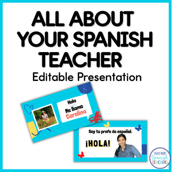 Preview of All About Me -Your Spanish Teacher {Freebie}