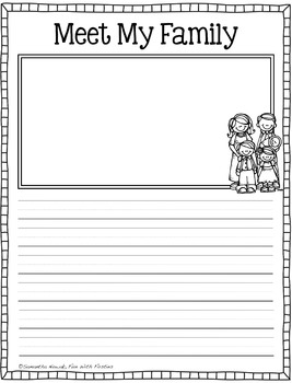 All About Me: a template to help your kiddies create their own ...