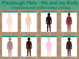 All About Me and My Body Playdough Mats - 15 Skin Tones an