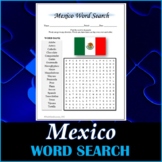 All About Mexico Word Search Puzzle