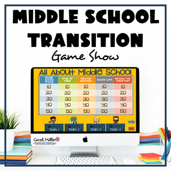 Preview of All About Middle School Transition Quiz Show