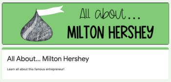 All About... Milton Hershey! (Self-Grading Google Form) | TpT