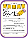 All About Miss Elliott (Purple and Gold)