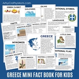 All About Modern Greece -  Country Study for Kids| Mini Fact Book
