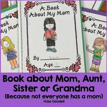 Preview of Book About Mom (or Grandma, Aunt or Sister) Writing Project Gift