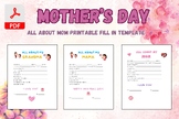 All About Mom Printable, All About My Mama Mom Grandma Int