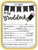 All About Mrs. Braddock (Black and Gold)