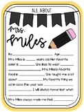 All About Mrs. Miles (Black and Gold)