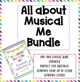 Preview of All About Musical Me: insertable PDF for Google Slides Project
