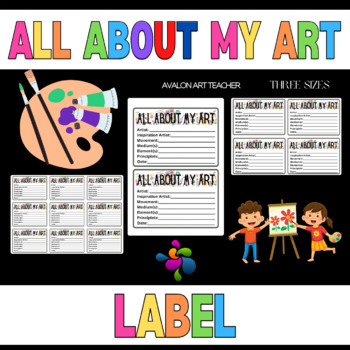 All About My Art Information Label with Elements Principles Art ...