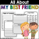 All About My Best Friend | Report Writing Template | Grades 2-6