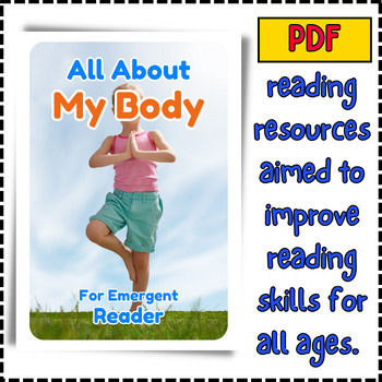 Preview of All About My Body- Early Emergent Reader eBook & PDF Printable Reading