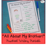 All About My Brother! Printable