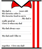 All About My Dad: Father's Day Printable 