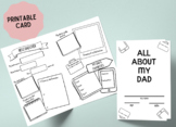 All About My Dad Fill In Brochure | Father's Day, Christma